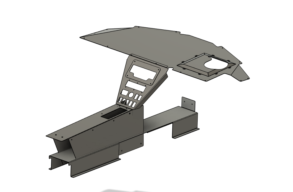 Can-Am X3 Aluminum Flat Dash and Console DIY Kit