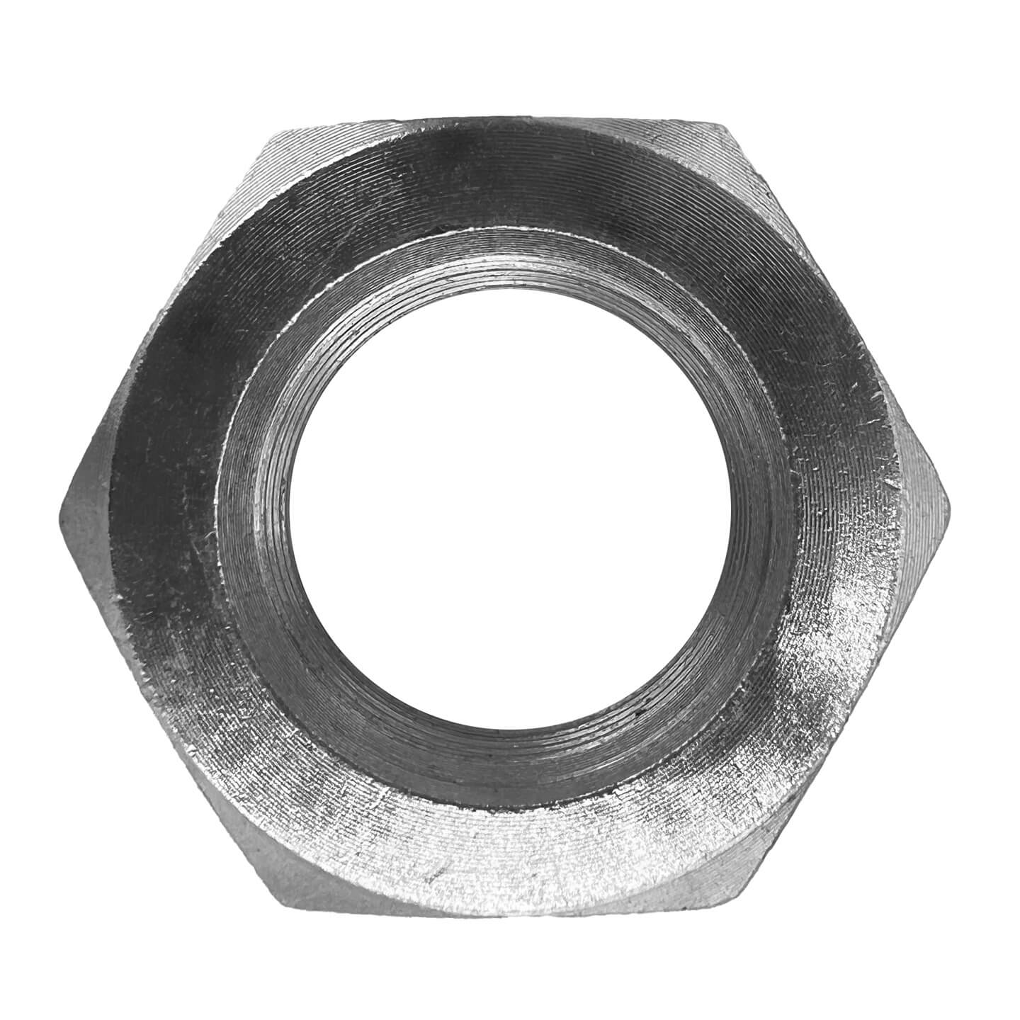 1" Jam Nut - 12 TPI - Carbon Steel -Zold