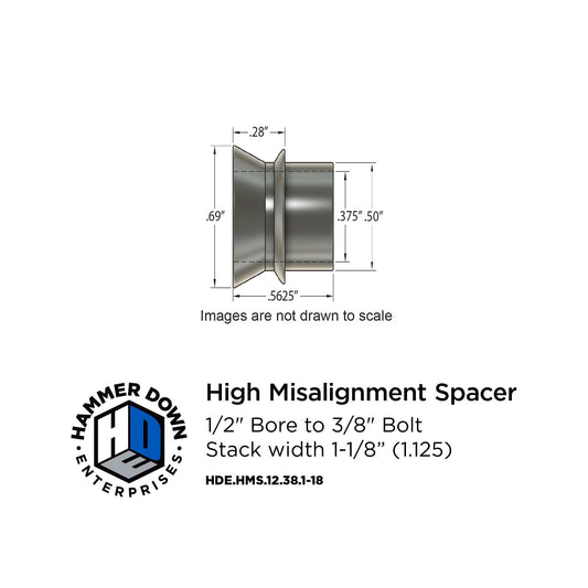 1/2" High Misalignment Spacer