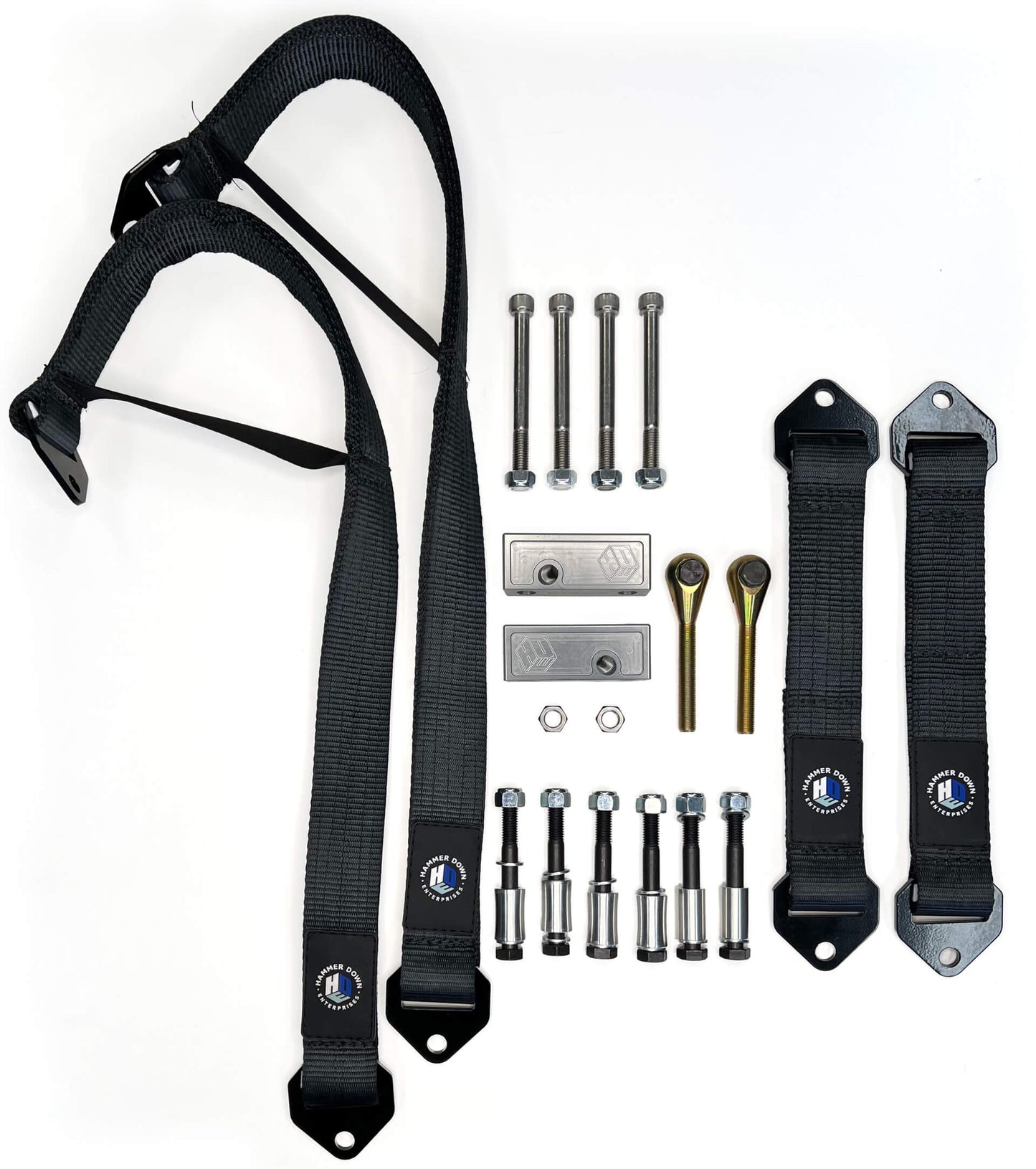 HDE Can-Am X3 72" Front & Rear Limit Strap Kit