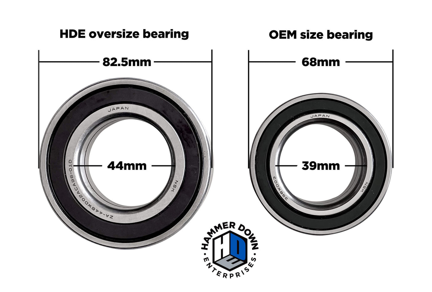 HDE Go Big RACE Can-Am X3 Front & Rear Knuckle/Hub Kit (Big bearing)