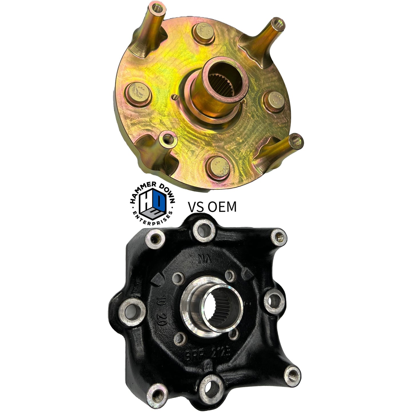 HDE Go Big RACE Can-Am X3 Rear Knuckle/Hub Kit (Big bearing)